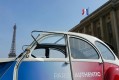 2CV Citroën under the Eiffel Tower