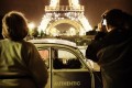 Couple under the Eiffel Tower